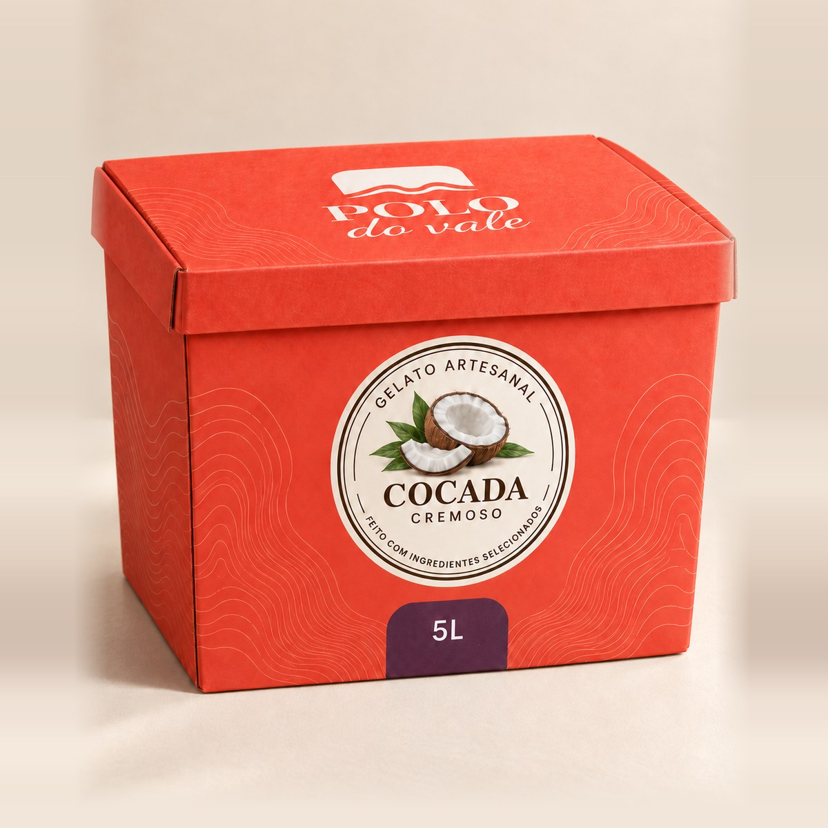 Caixa de gelato Polo do Vale 5 L